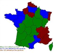 Francia densit di popolazione