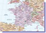 mappa politica della Francia