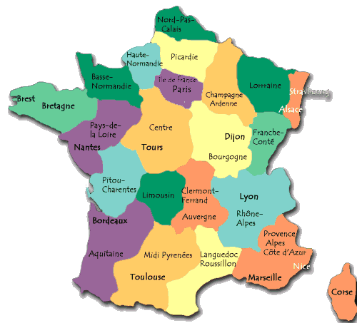 Mappa Francia